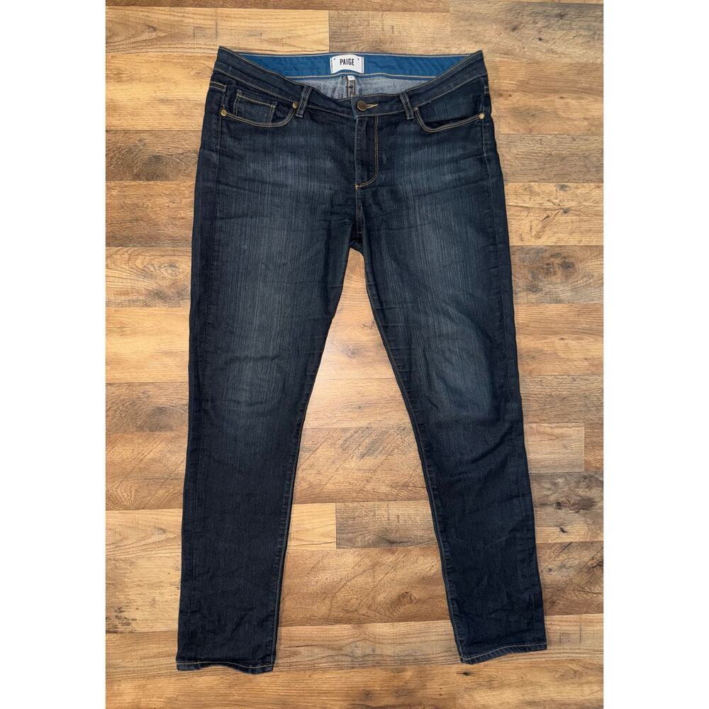 Paige women’s skyline skinny blue jeans - Picture 14 of 16